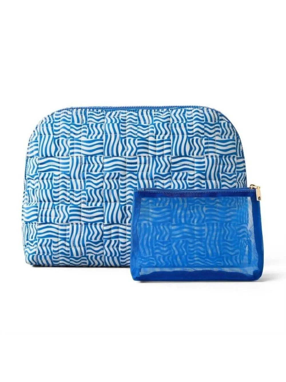 Sonia Kashuk Large Travel Makeup and Toiletry Bag Set - 2pc - Blue Wave